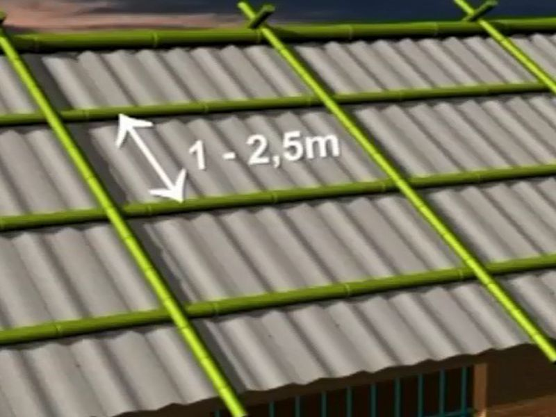 Sử dụng nẹp - cách chống bão cho nhà mái tôn đơn giản