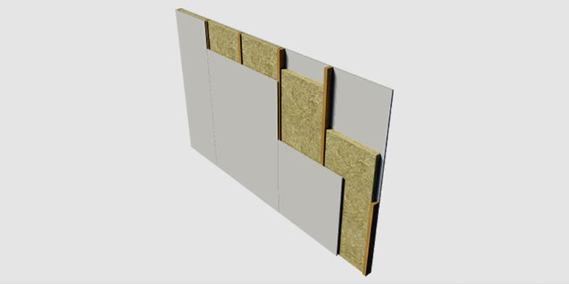 Rockwool panels are effective fireproof (heat insulation).