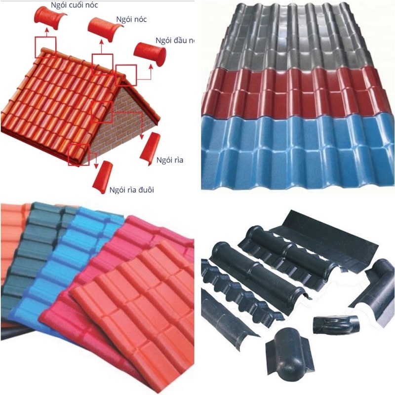 Anti-rust and heat-resistant PVC corrugated iron is used in housing construction